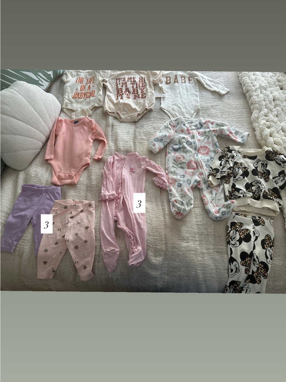 3 & 0-3 mo - 10 Items Mixed Baby Bundle